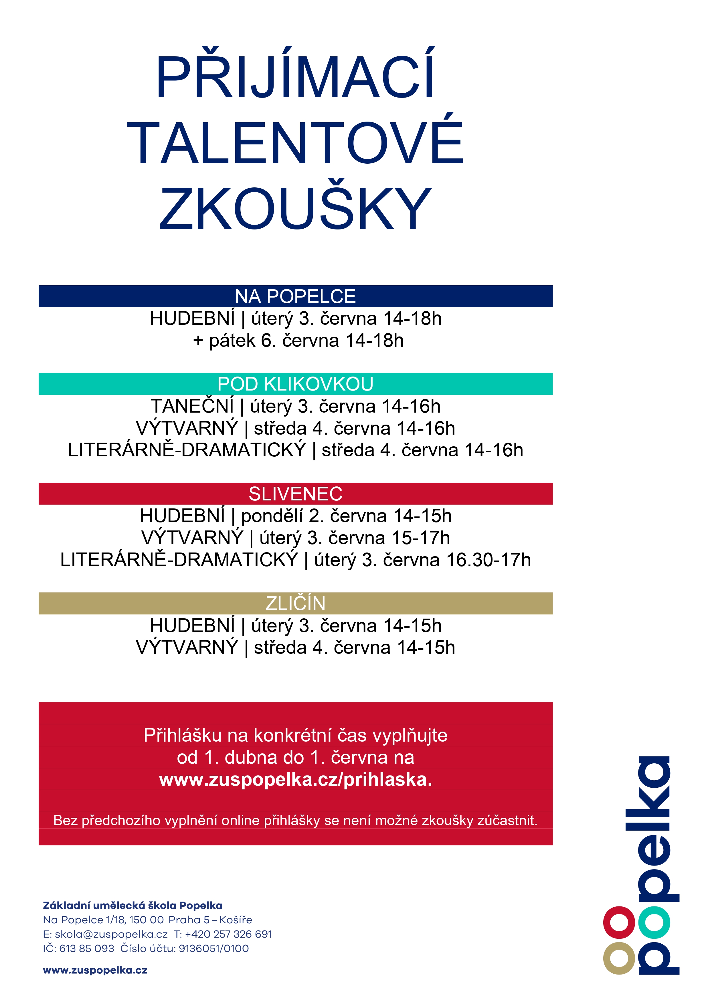 Přijímací talentové zkoušky